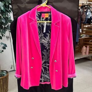 Vilagallo Women's Vibrant Pink Blazer